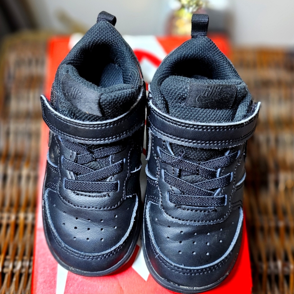 Nike Court Borough Low 2 (TDV) Black Toddler size 8c